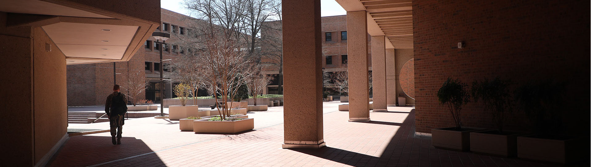 USUHS campus courtyard
