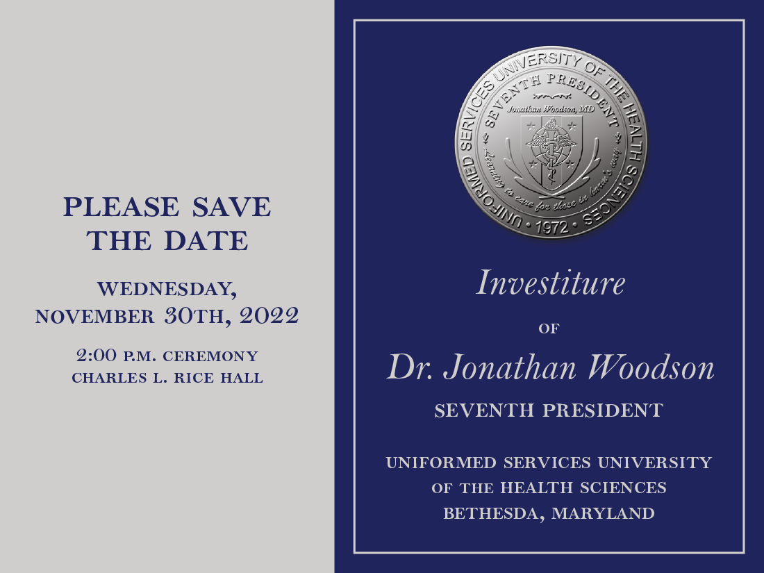 Save the Date for the Investiture of Dr. Jonathan Woodson